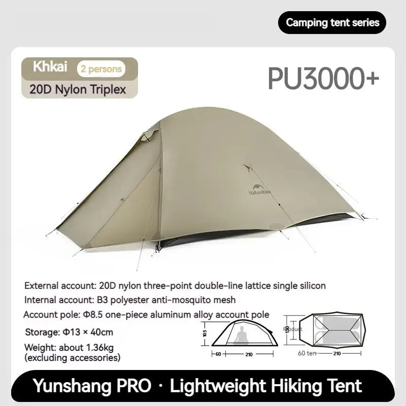 Naturehike Cloud Pro Ultralight Nylon Camping Hiking Tent