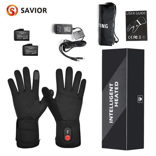 Savior Heat Heated Gloves Touch Screen Skiing Winter Men Women