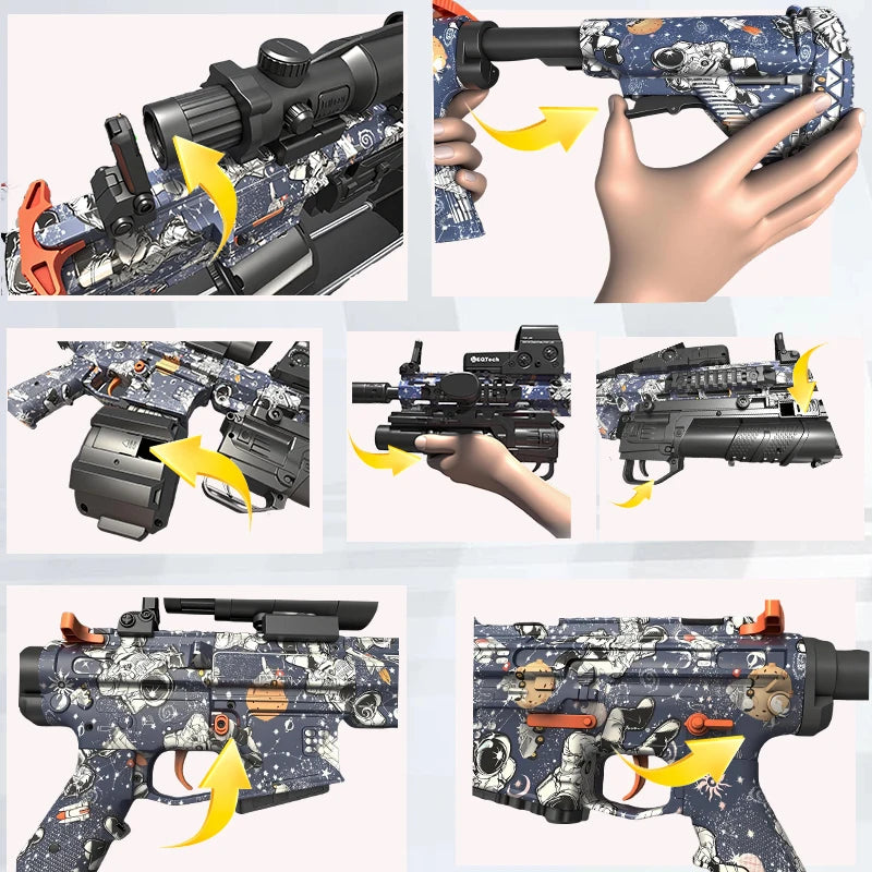 High Concerned Chemical Orbeez Gel Splatter Blaster For Outdoor Fun