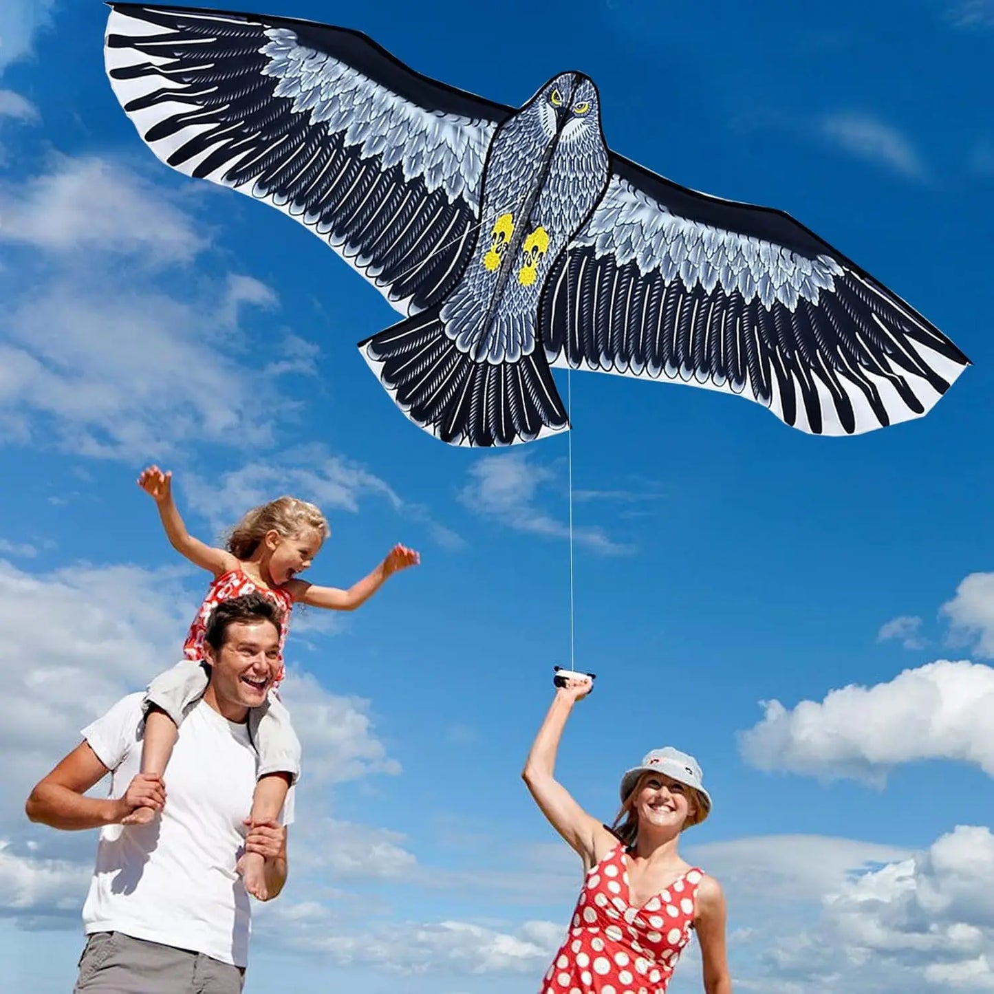 Outdoor Eagle Kite With Handle Line for Adults and Kids