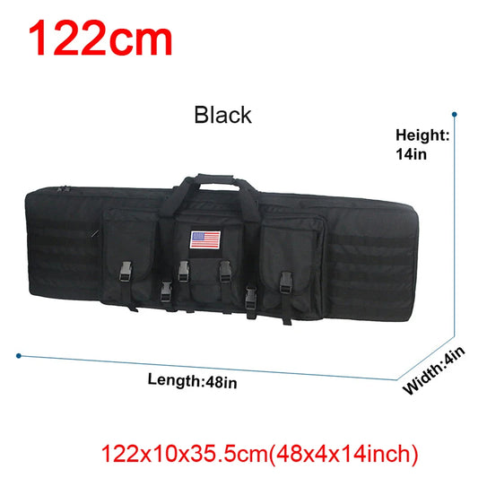 LQARMY Tactical Double Rifle Case Molle Bag Sniper Airsoft Gun
