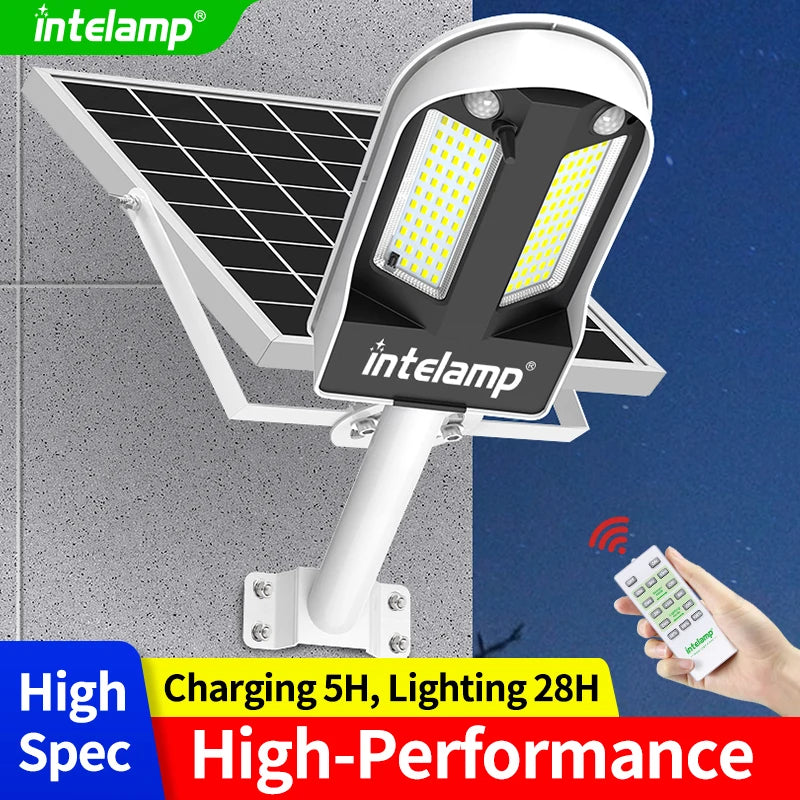 Intelamp Outdoor Solar LED Street Lights With Motion Sensor