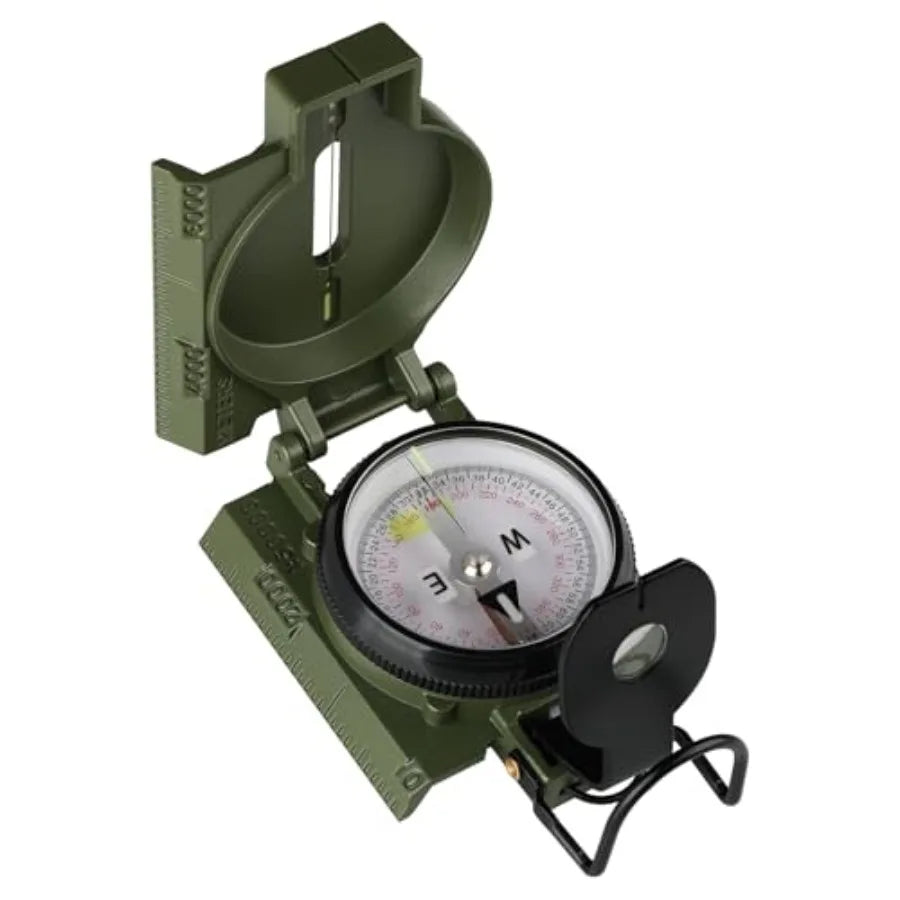 Compass For Hiking And Survival Aluminum Case Waterproof Navigation Gear