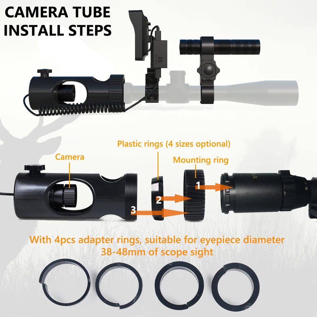 Megaorei Digital Night Vision Riflescope 850nm Infrared Scope HD 720P