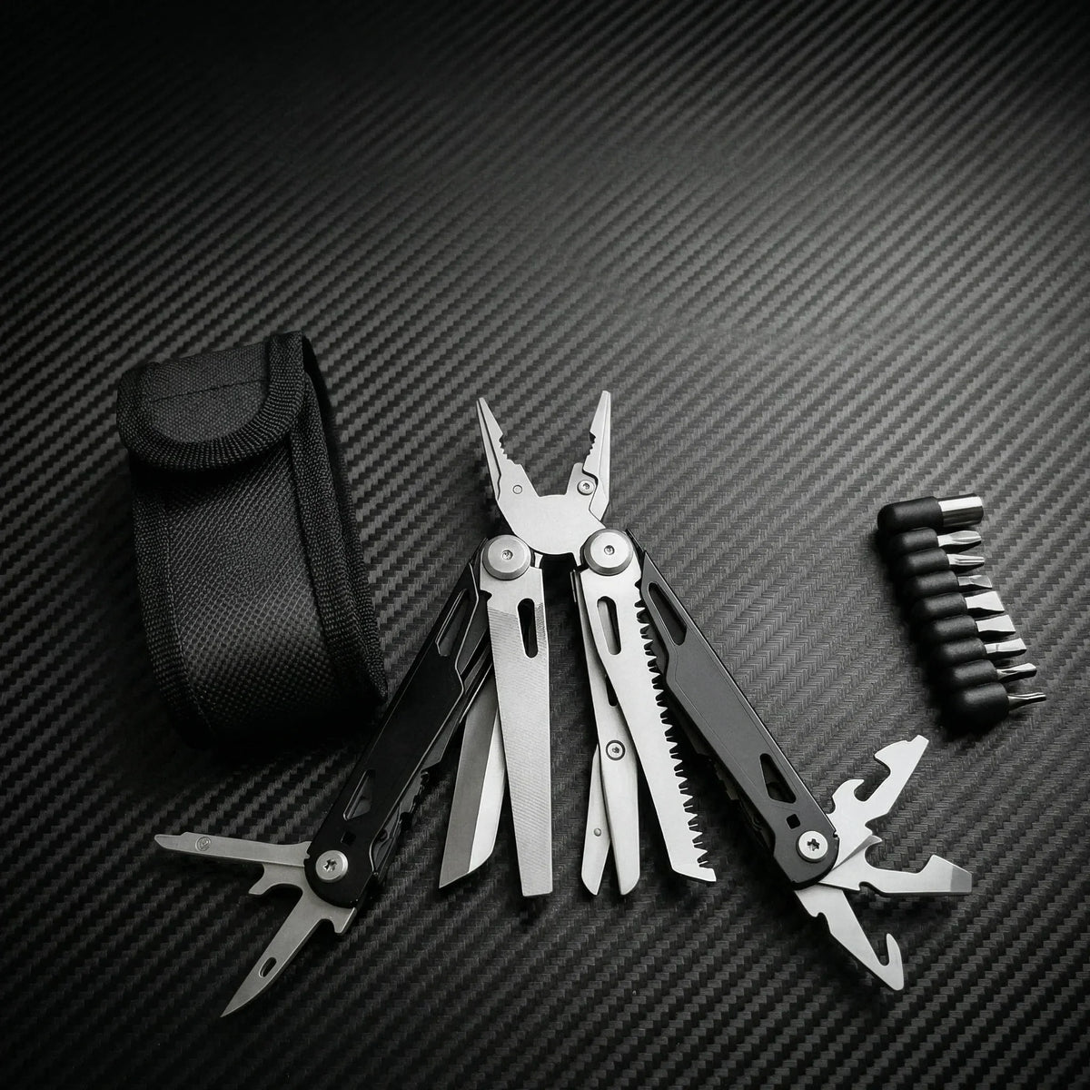 Stainless Steel Survival Multitool Pliers with Saw and Scissors