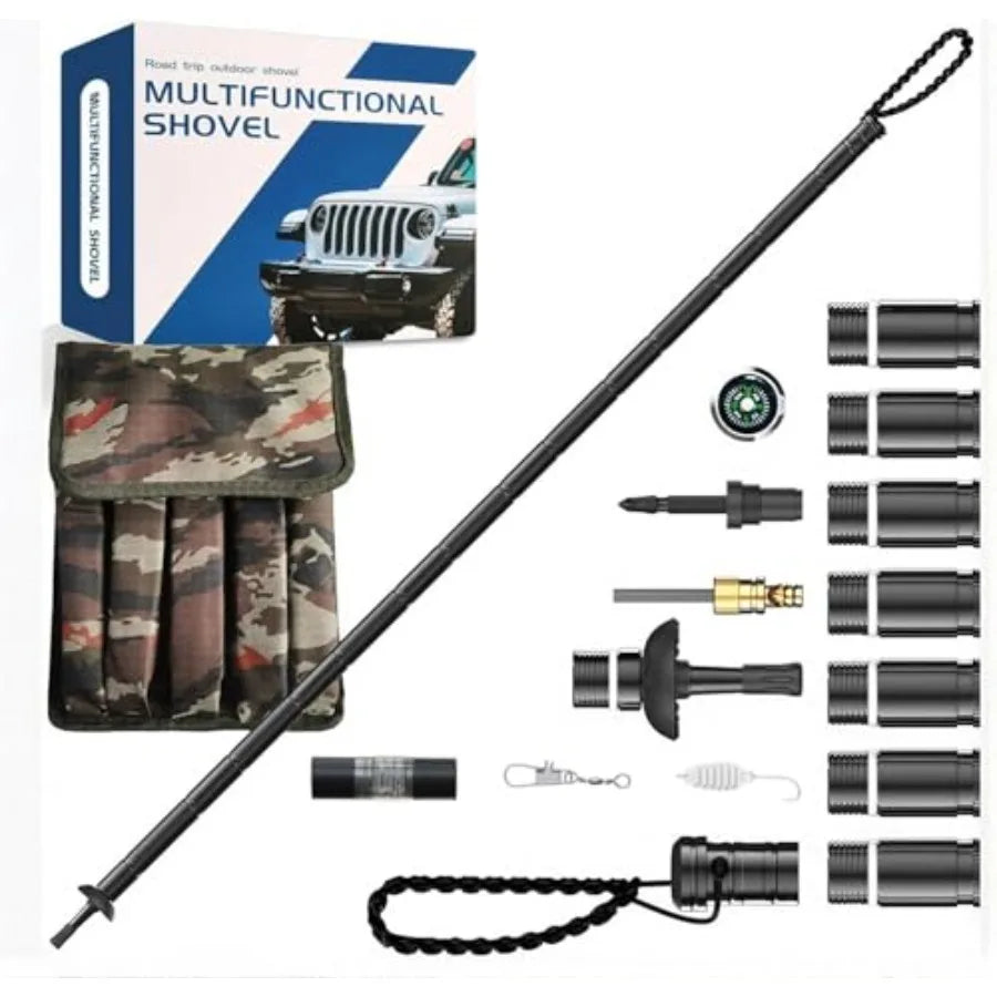 Collapsible Tactical Trekking Pole Aluminum With Storage Bag