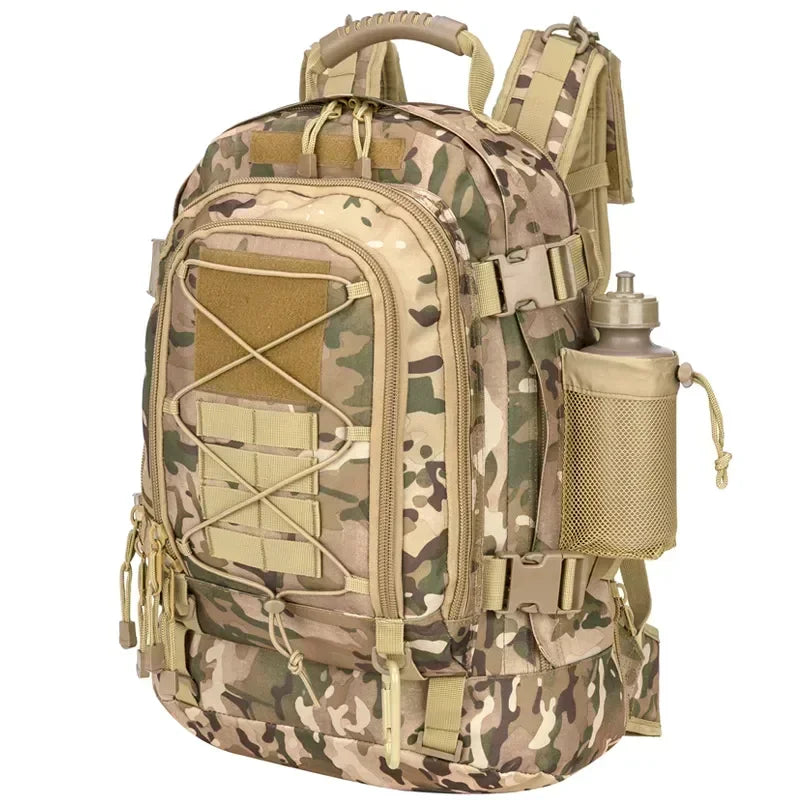 Water Resistant Tactical Nylon Backpack For Outdoor Hiking Travel