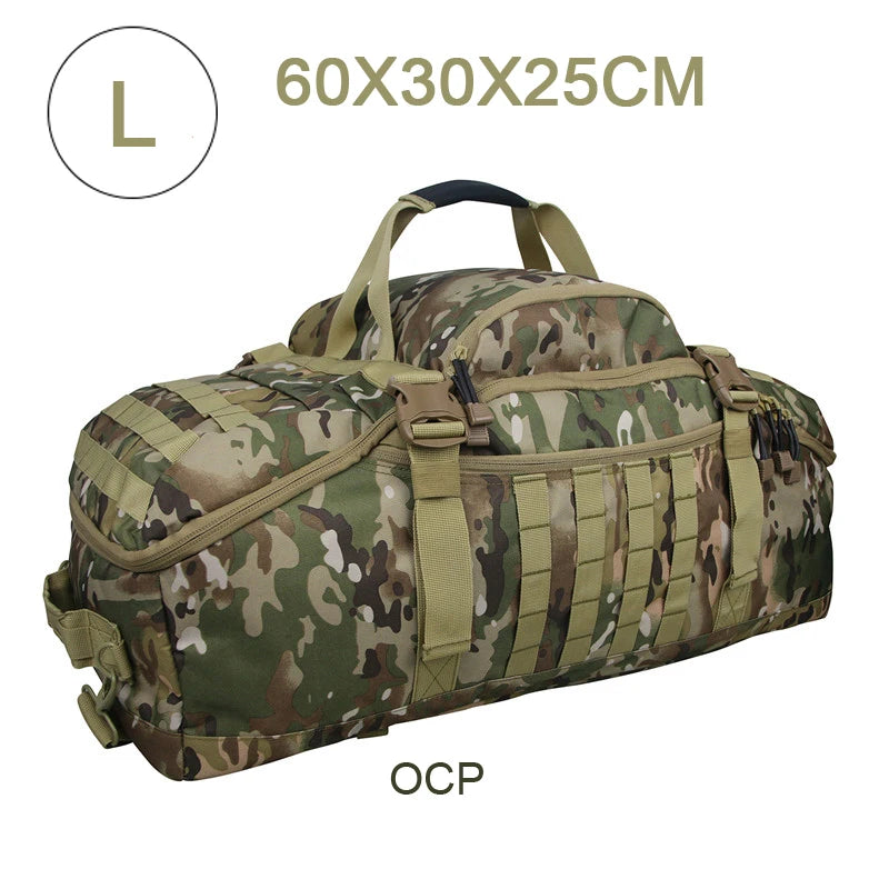 LQARMY Outdoor MOLLE Tactical Backpack for Hiking and Camping