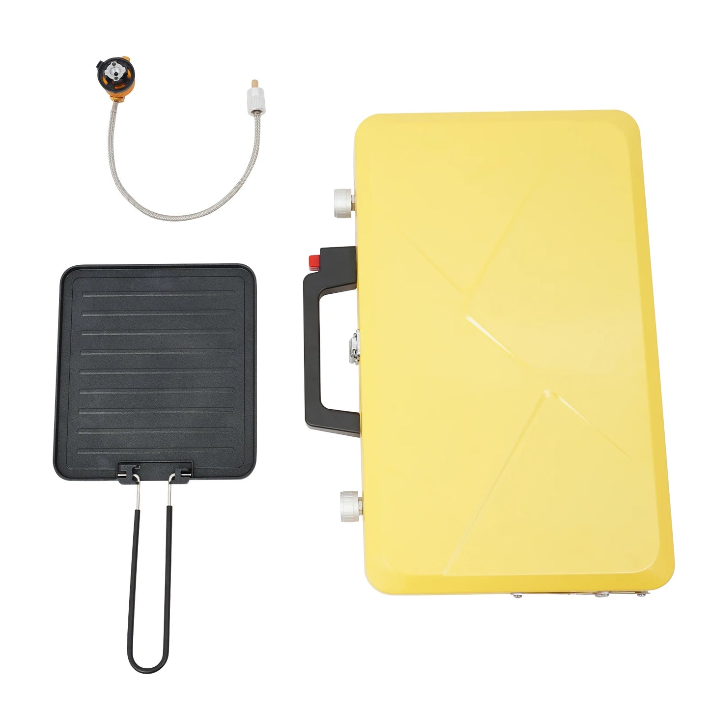Portable Outdoor Gas Stove 2 Burner With Windshield