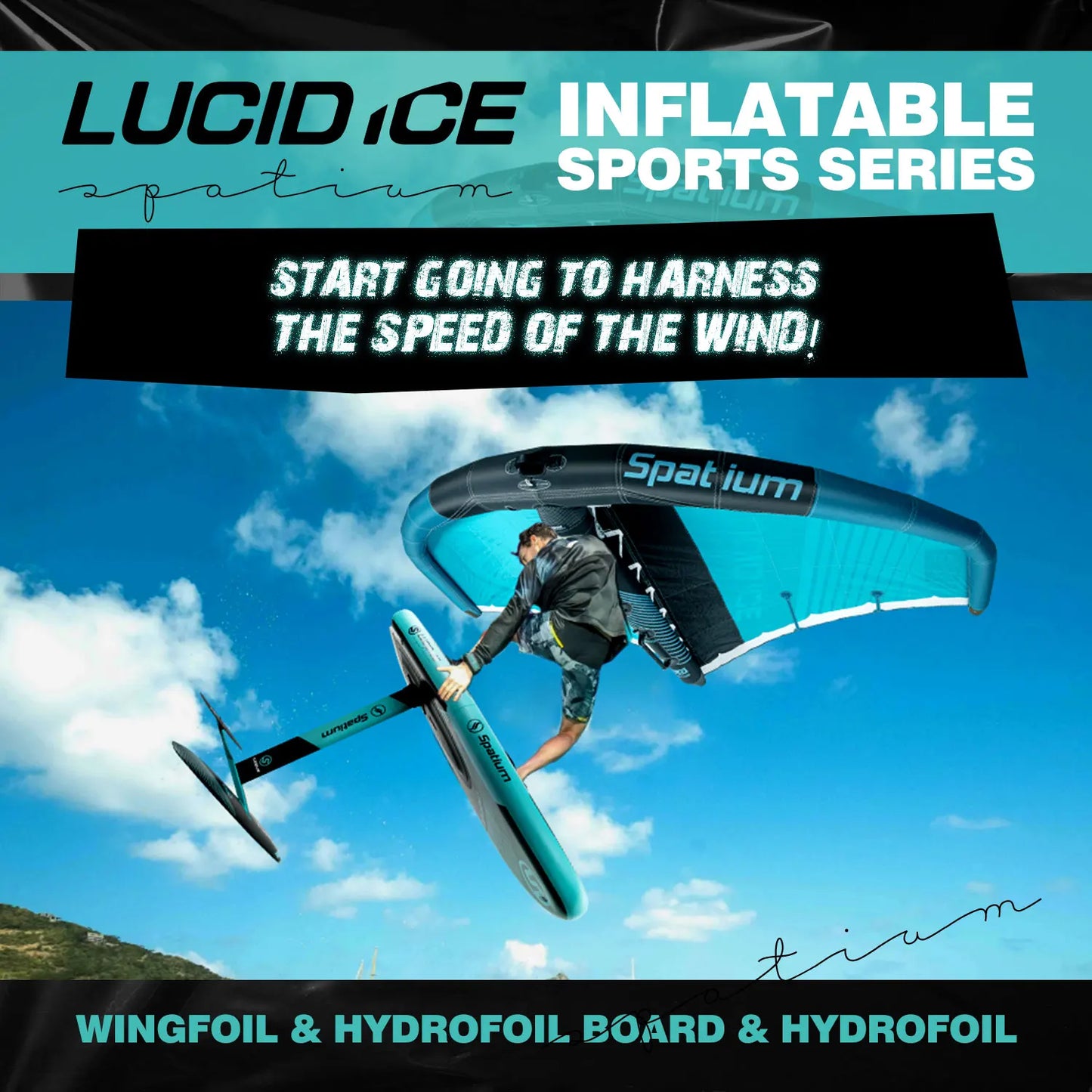 Spatium Lucid Ice Racing Inflatable Wing Foiling Handheld