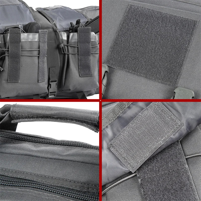 LQARMY Tactical Double Rifle Case Molle Bag Sniper Airsoft Gun