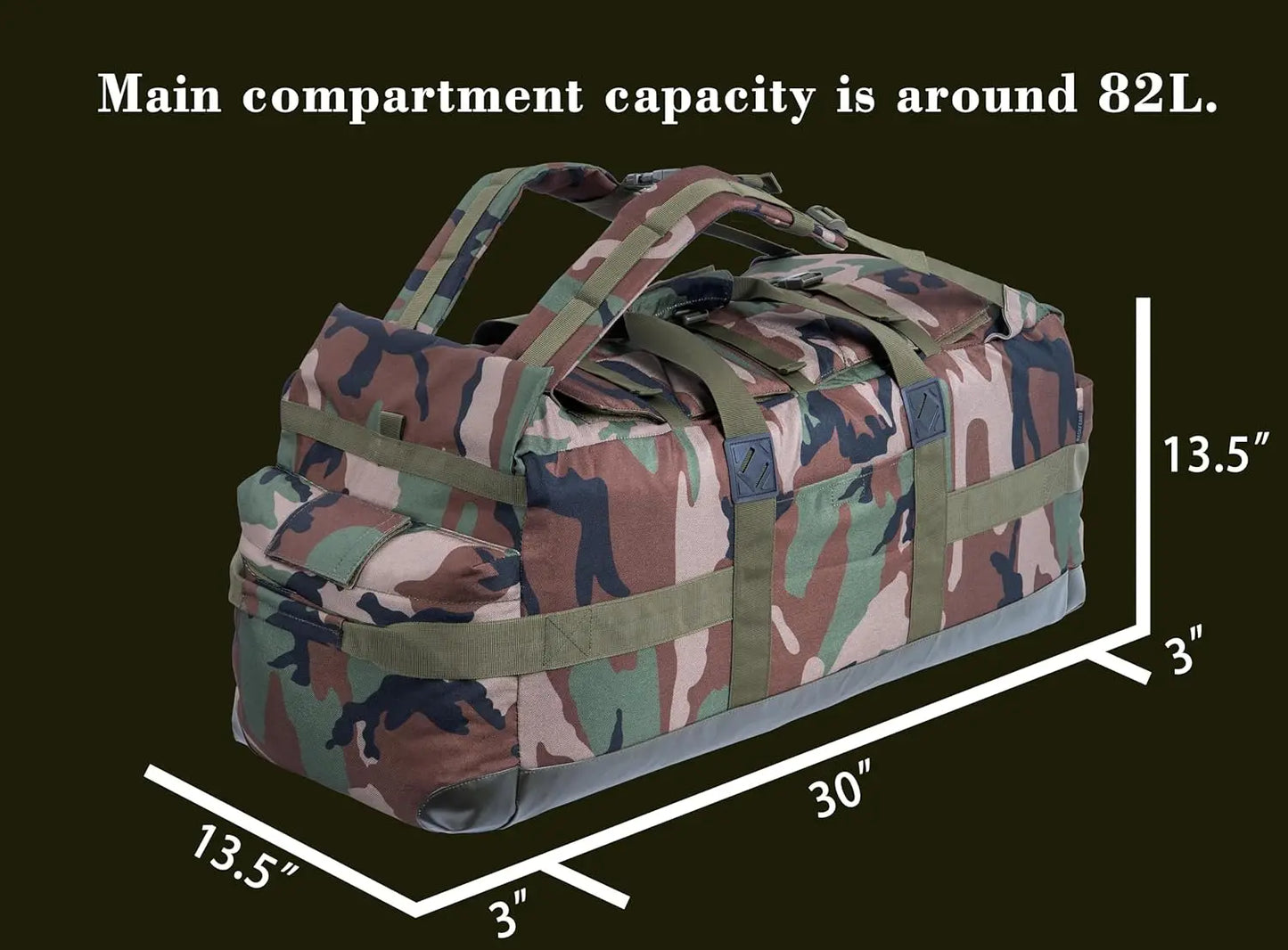 Military Tactical Polyester Duffle Bag For Field Gear