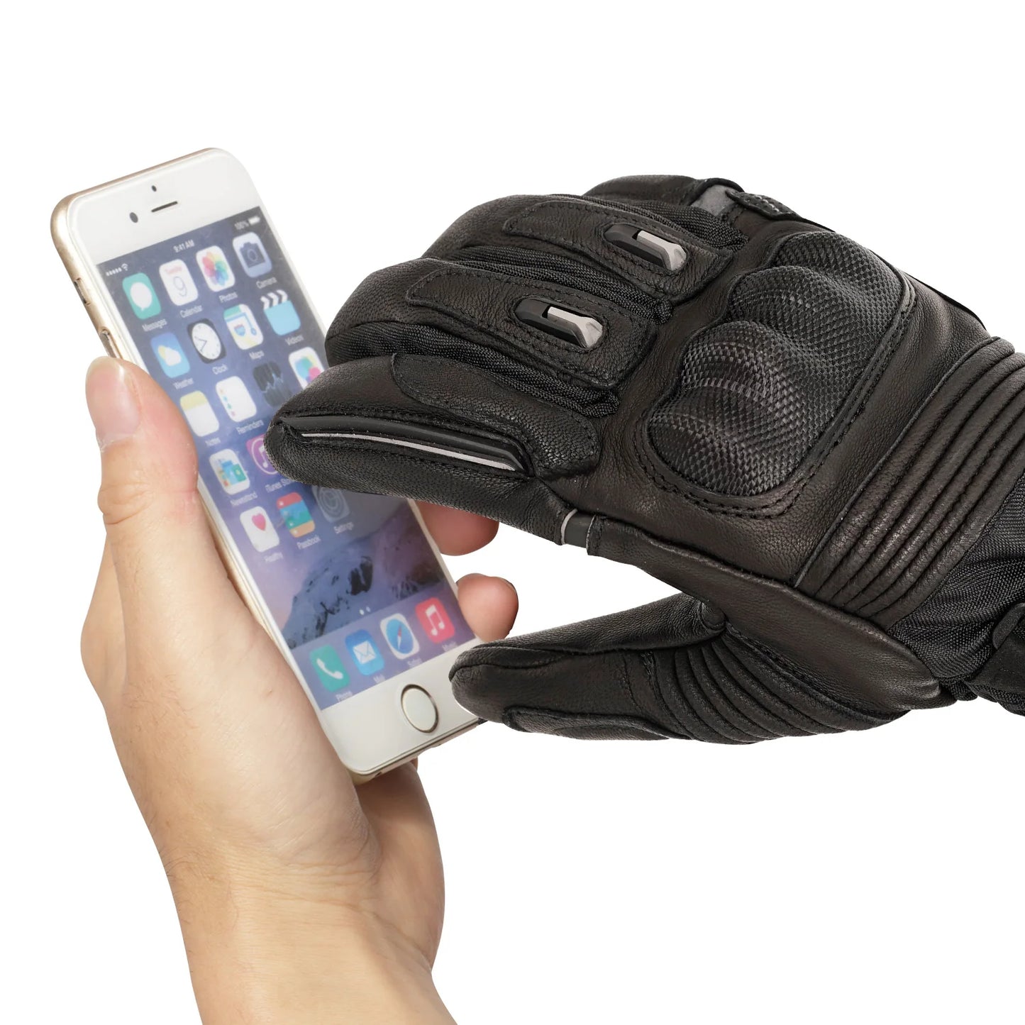Snow Deer Motorcycle Heated Gloves Battery Powered Waterproof Winter Riding
