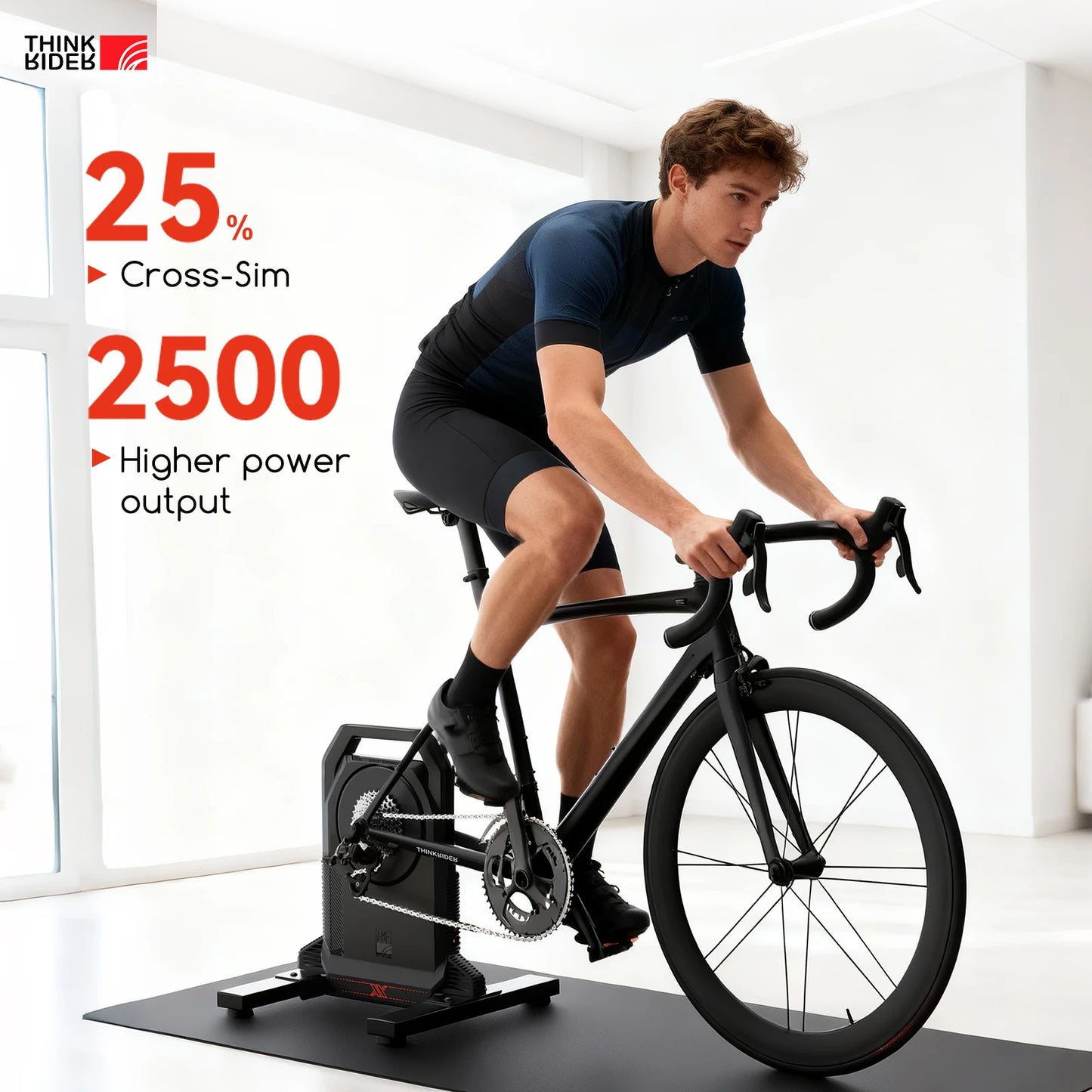 ThinkRider XXPRO Direct Drive Smart Bike Trainer Max 2500W Indoor