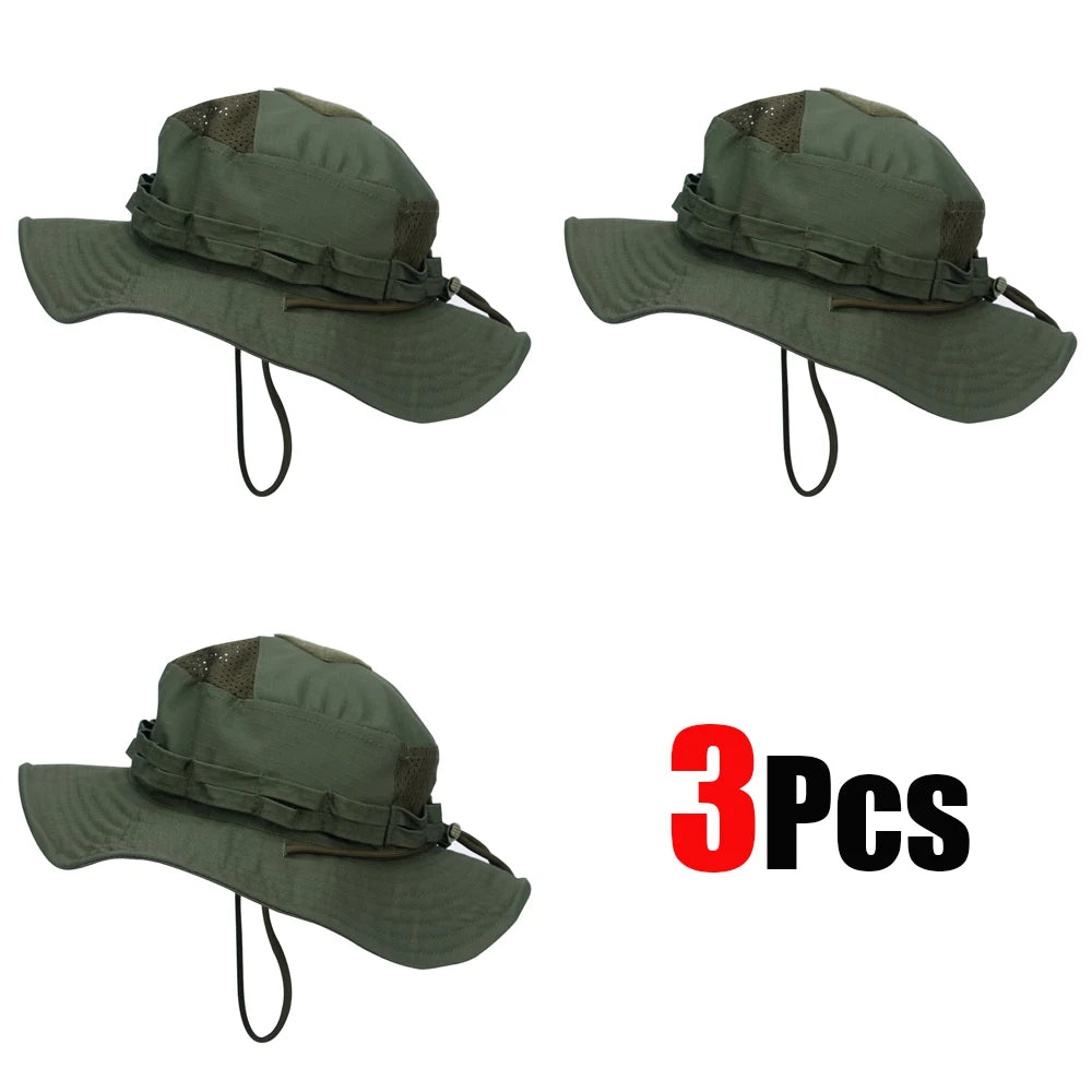Unisex Breathable Boonie Hat For Outdoor Hiking And Fishing Windproof