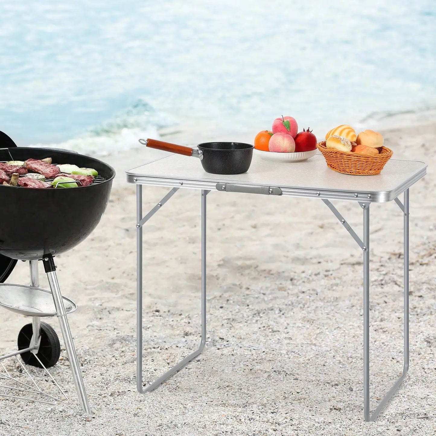 Heavy-Duty Portable Folding Table For Camping And Outdoor Activities