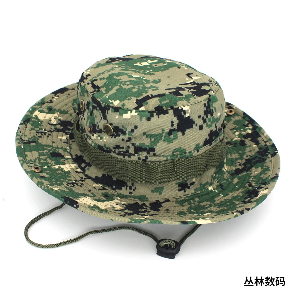 Linling Camouflage Tactical Boonie Hat for Outdoor Activities