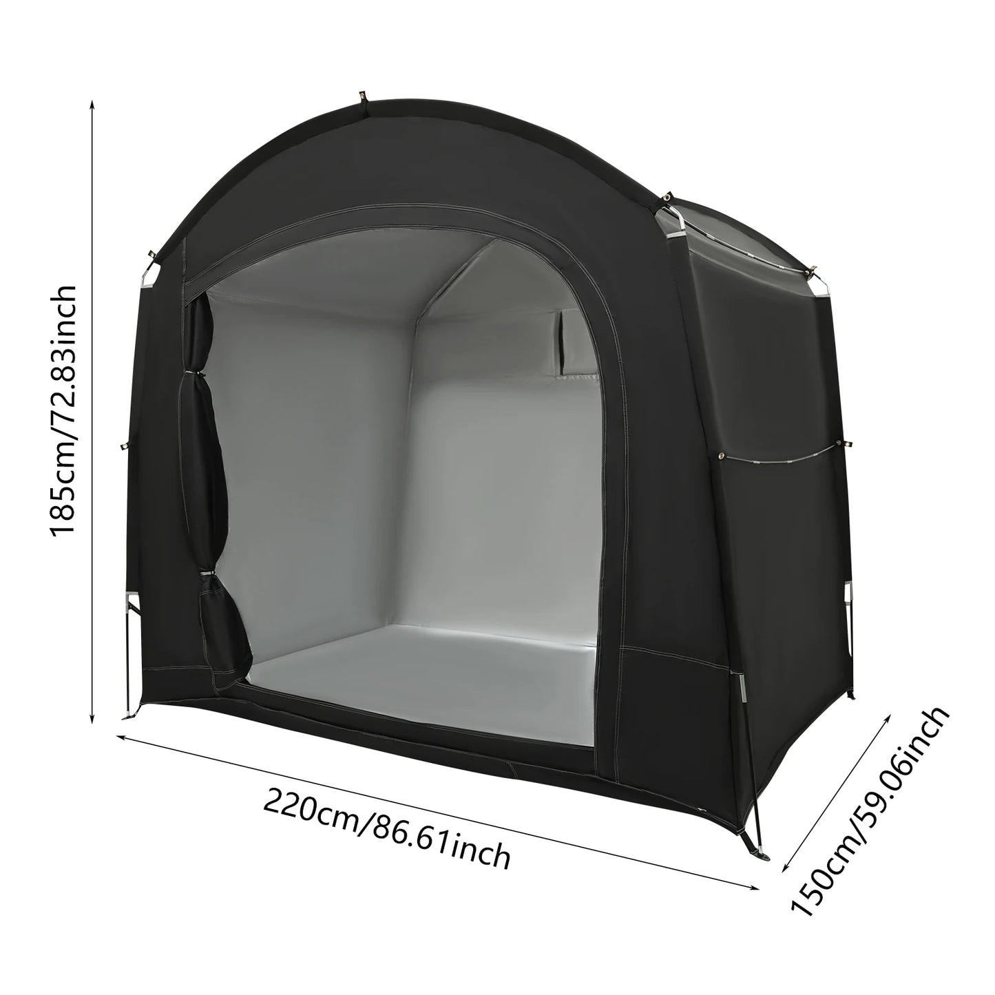 Freestanding Portable Waterproof Bike Storage Tent For Bicycles And Motorcycles
