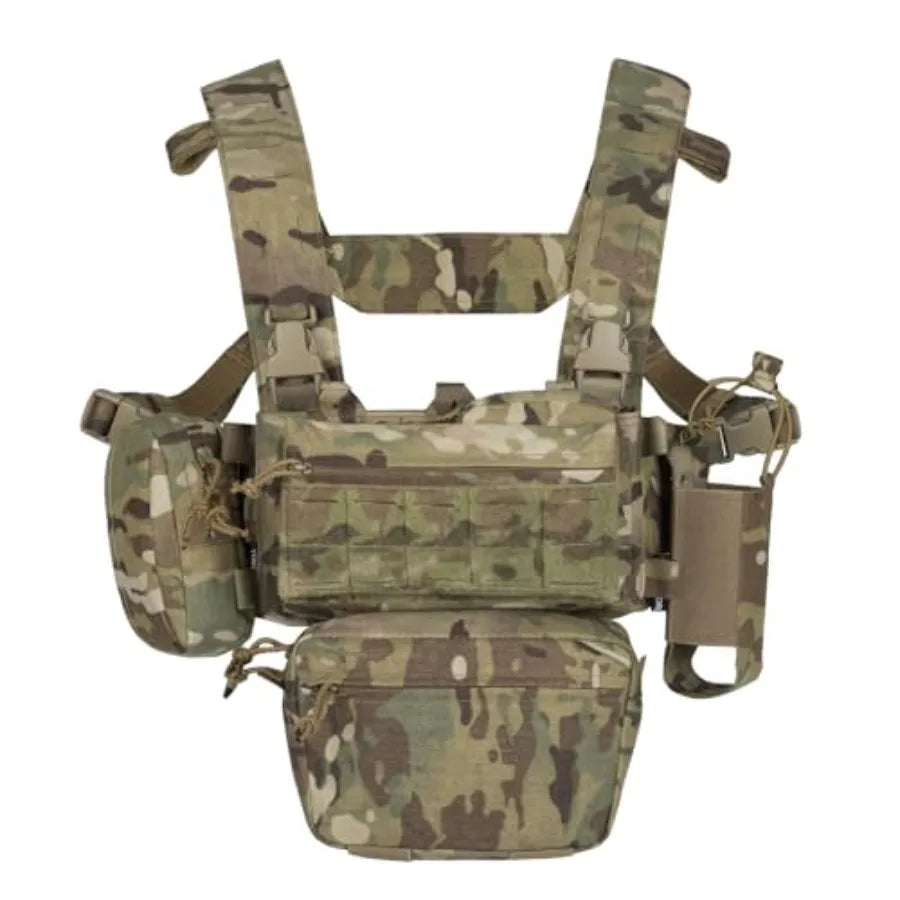 Tactical Chest Mini Rig 1000D Quick Release Vest With Pockets