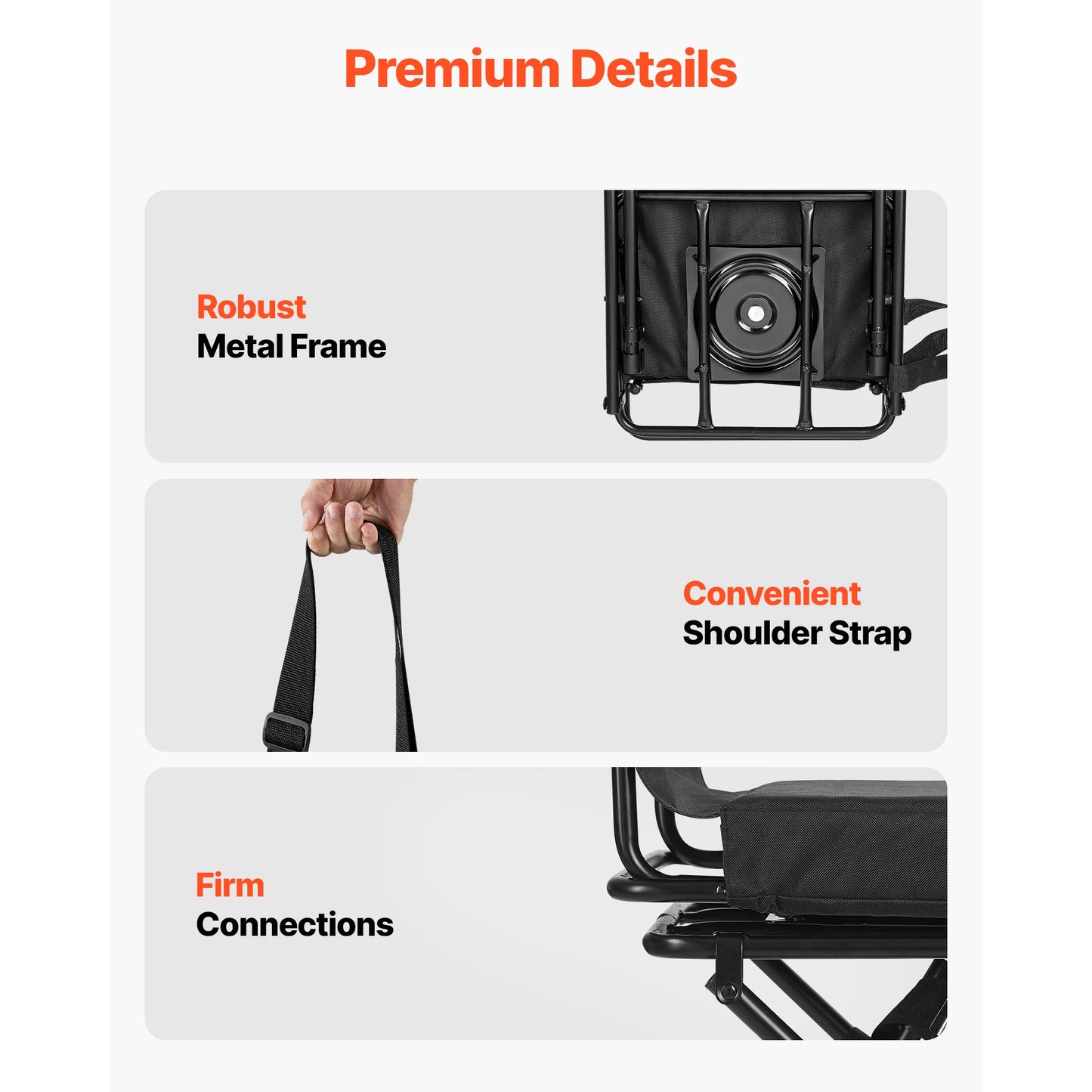 VEVOR Hunting Blind Chair 360 Degree Silent Swivel Foldable