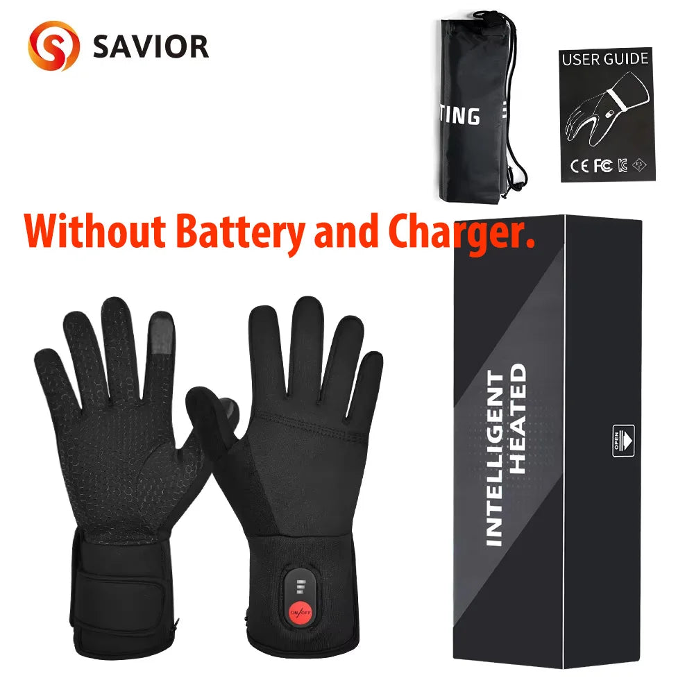 Savior Heat Heated Gloves Touch Screen Skiing Winter Men Women
