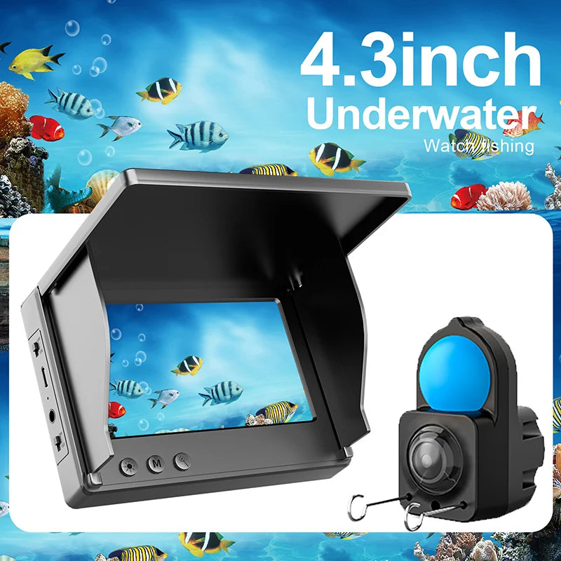 IP68 Underwater Fishing Camera With Monitor Night Vision Depth Finder