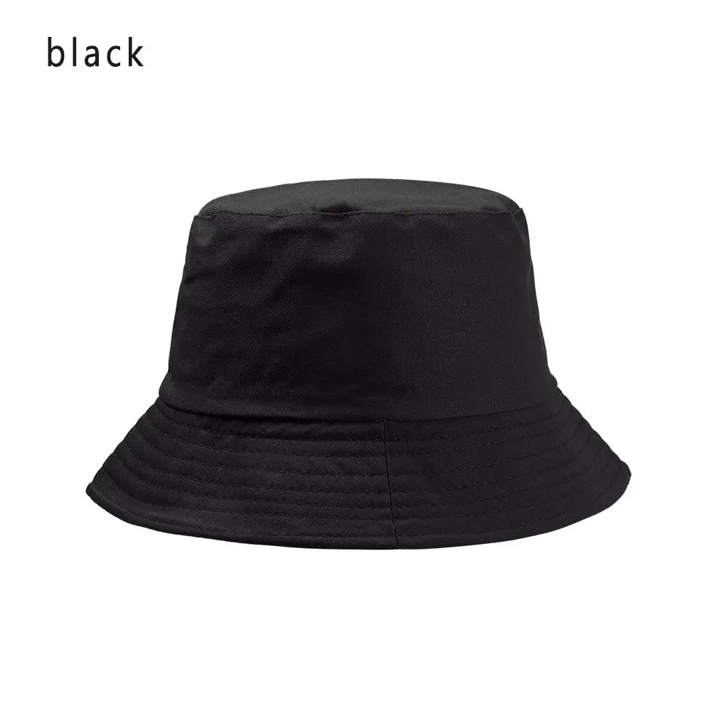 Children Unisex Foldable Bucket Hat Sun Protection Cotton Outdoor