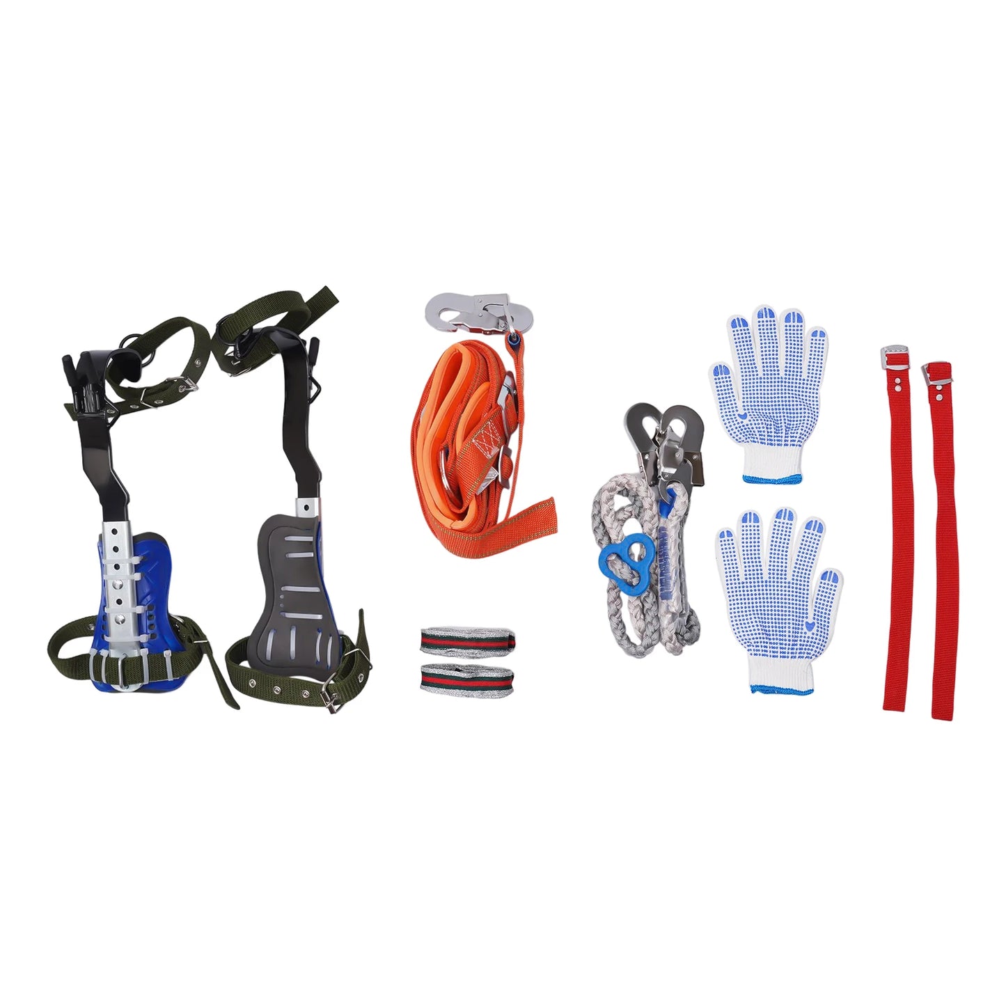 Tree Climbing Spikes Set Adjustable Climbing Gear With Belt Rope