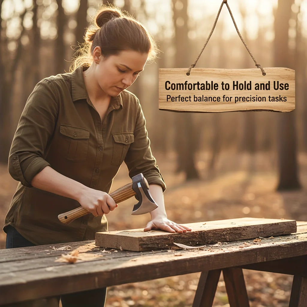 Professional Firewood Splitting Axe Featuring Durable Steel Blade