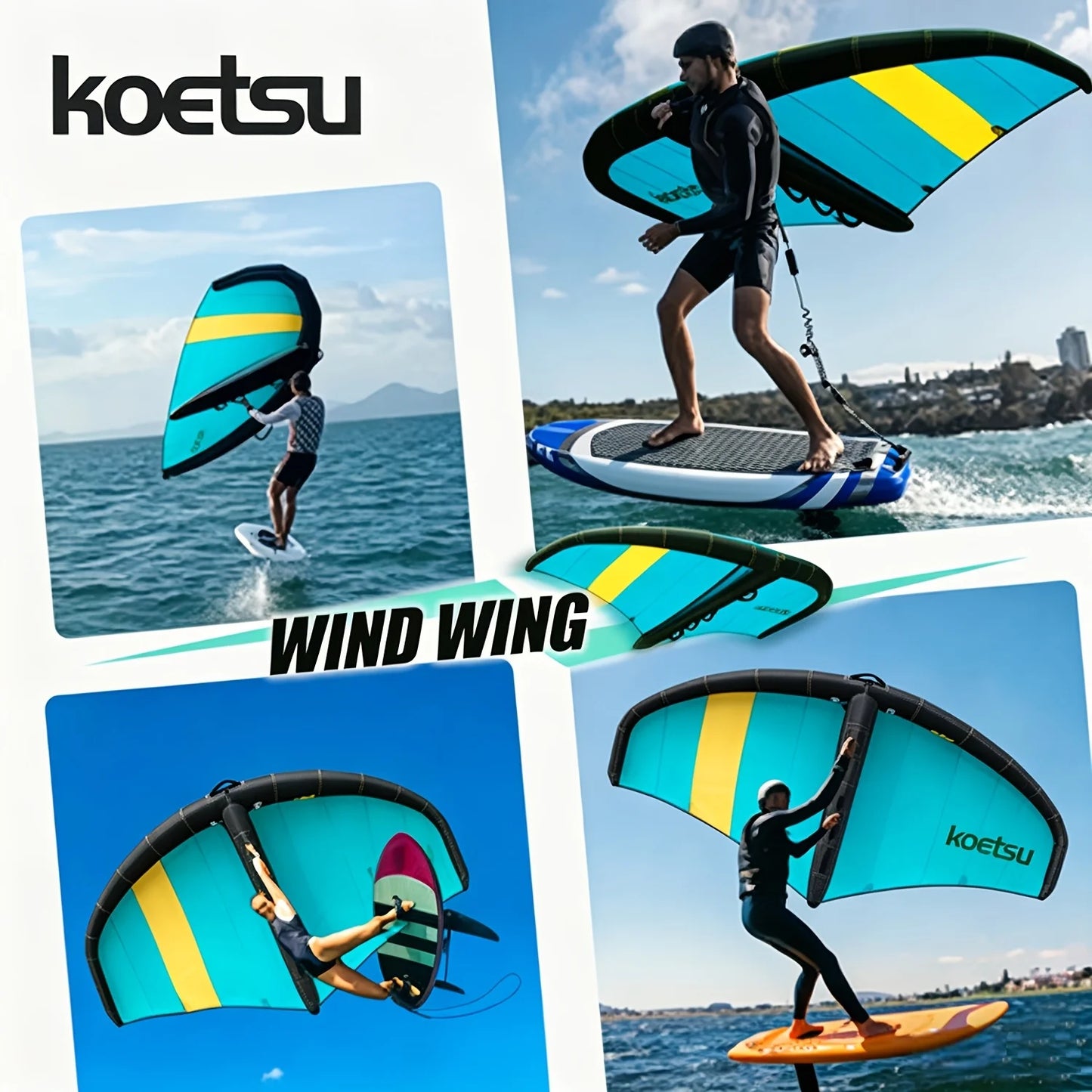 KOETSU Inflatable SUP Sail Wind Wing for Outdoor Water Sports