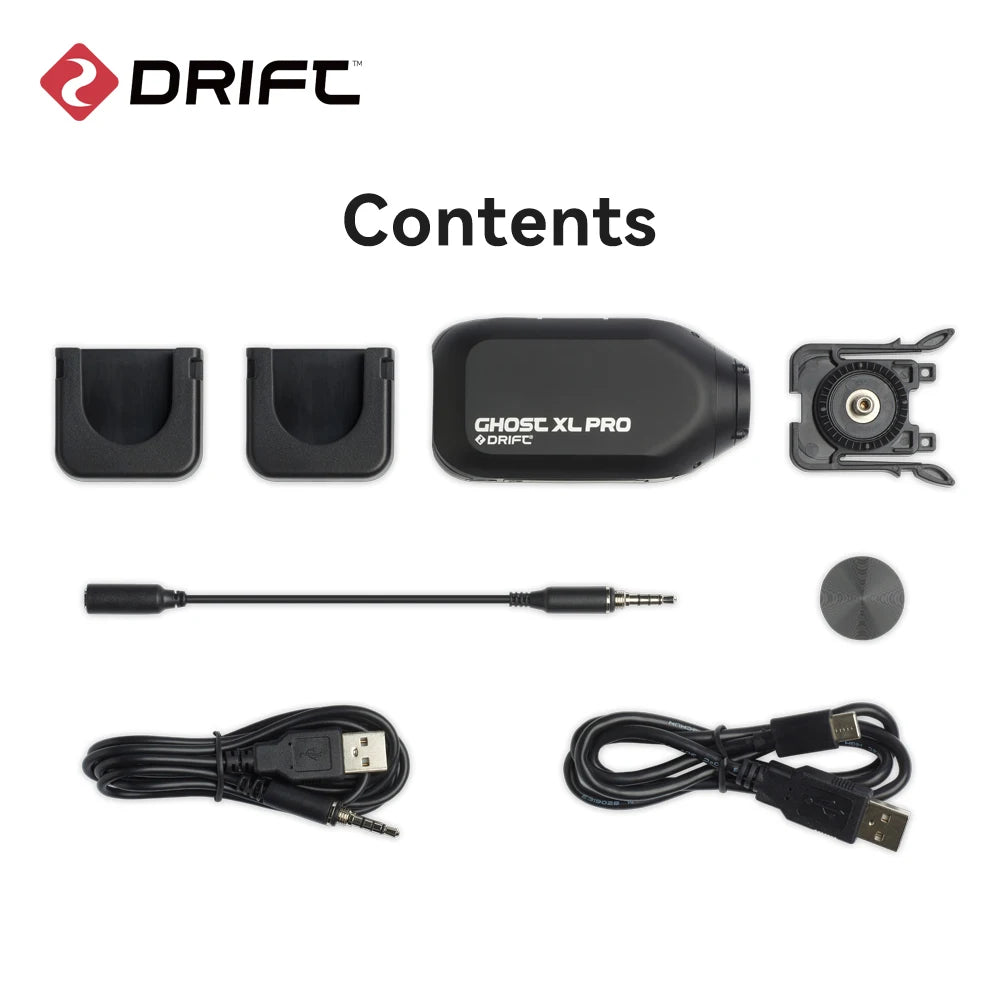 Drift Ghost XL Pro 4K Action Camera 3000mAh Battery WiFi IPX7 Waterproof