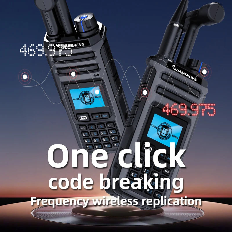 Quan Sheng TK115 10W VHF UHF Dual Band Radio IP55 NOAA Weather Alert