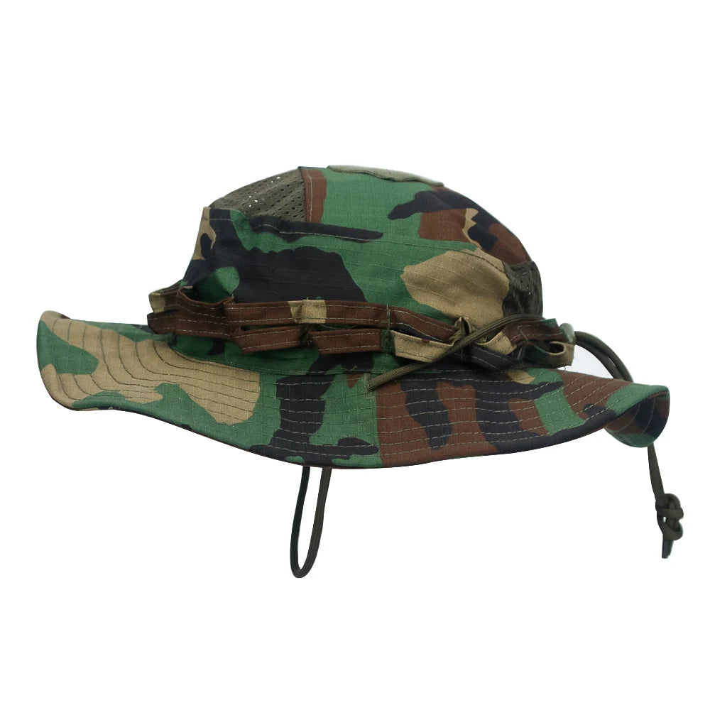 Unisex Breathable Boonie Hat For Outdoor Hiking And Fishing Windproof