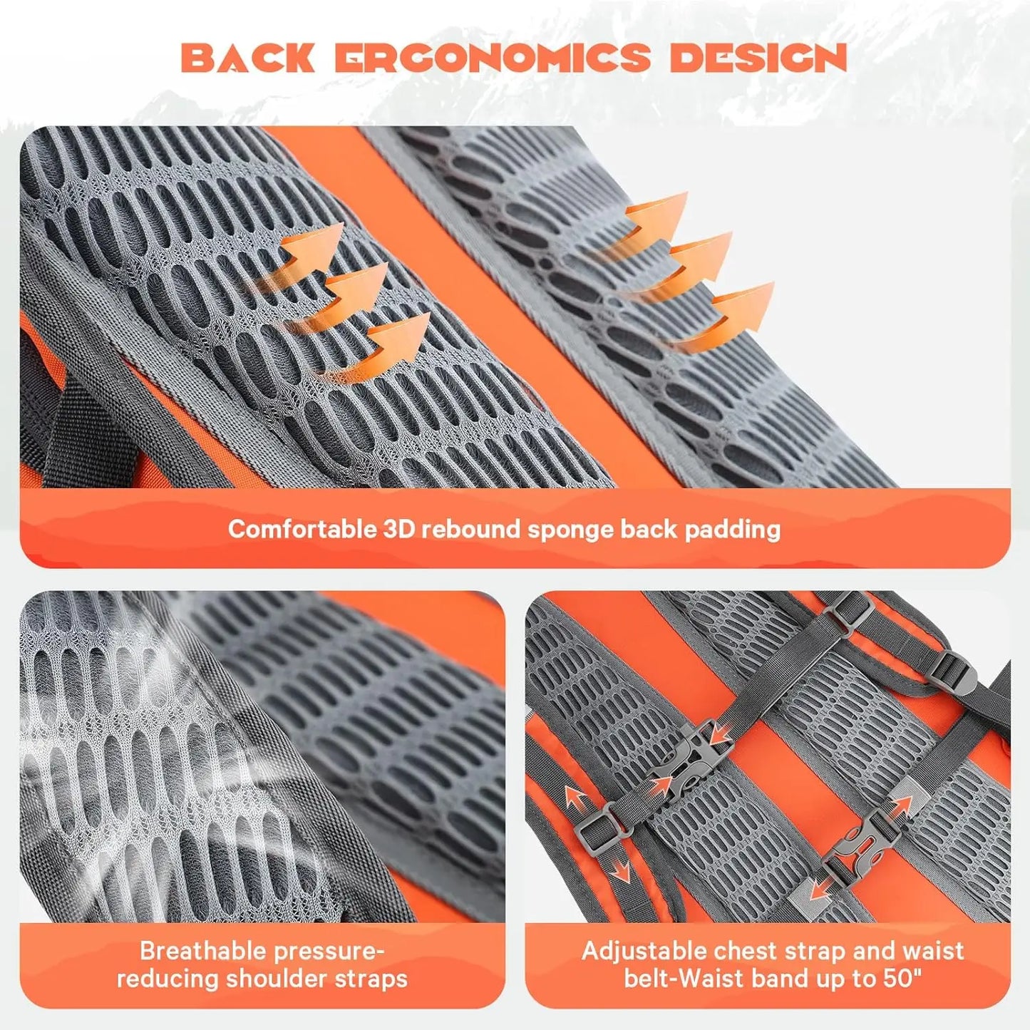 Hydration Hiking Backpack With Water Bladder And Insulated Bite Valve