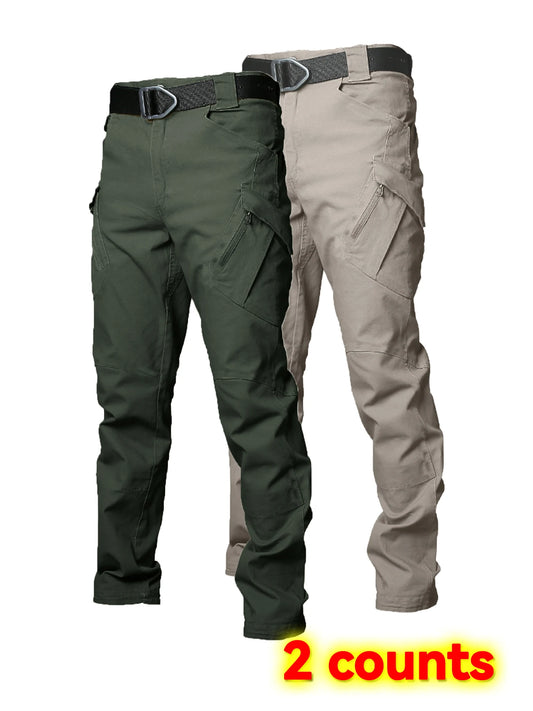 Men's Wear Resistant Multi Pocket Cargo Trousers Outdoor Tactical Pants