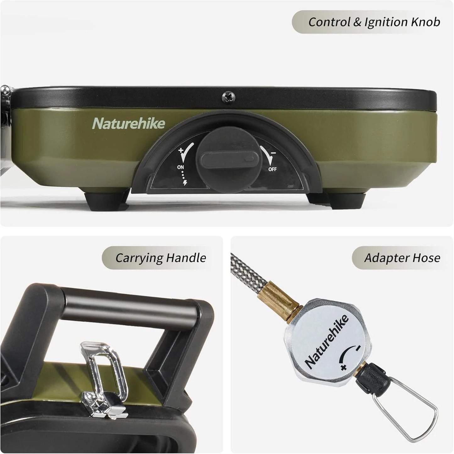 Naturehike Double Burner Camping Stove Portable Folding Gas Stove