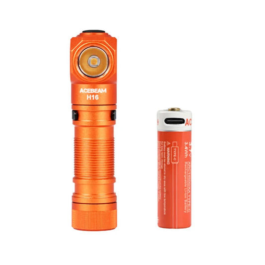 ACEBEAM H16 Headlamp AA Battery Right Angle Light EDC