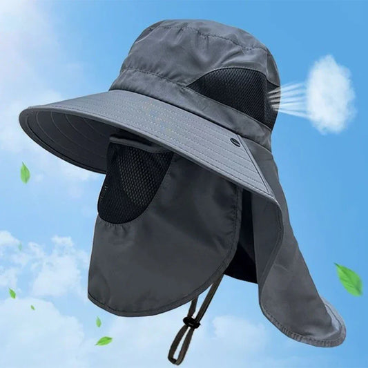 UV Protective Outdoor Sun Hat With Neck Flap For All