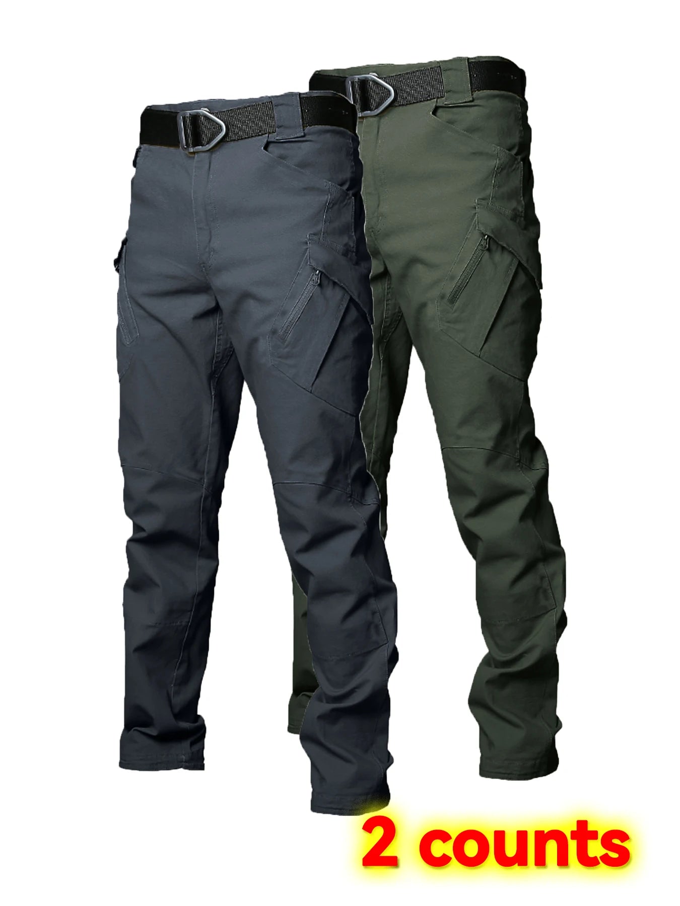 Men's Wear Resistant Multi Pocket Cargo Trousers Outdoor Tactical Pants