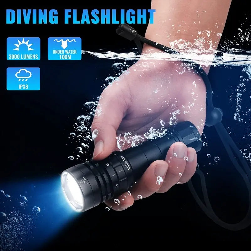 Sofirn SD05 Scuba Diving Flashlight XHP50.2 3000 Lumen Dive Torch