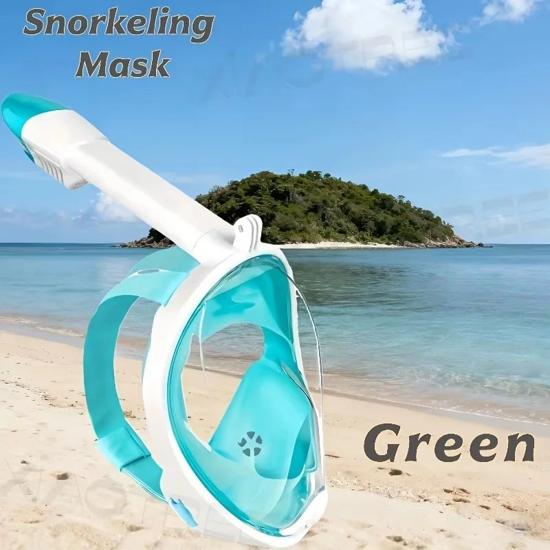Full Face Snorkeling Mask For Kids And Adults Anti Fog