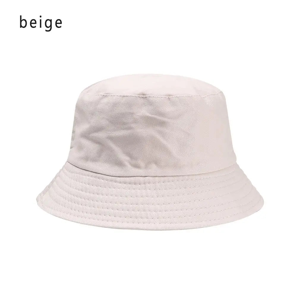 Children Unisex Foldable Bucket Hat Sun Protection Cotton Outdoor