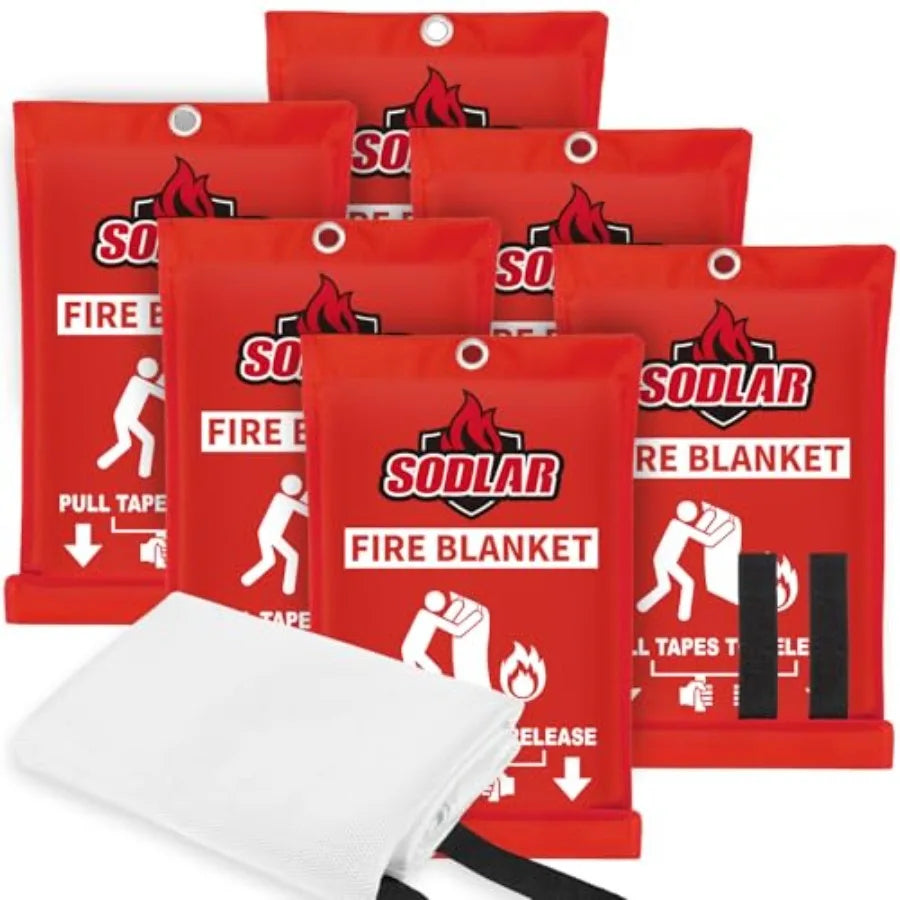 Emergency Fire Blanket For Home Kitchen Safety And Flame Protection