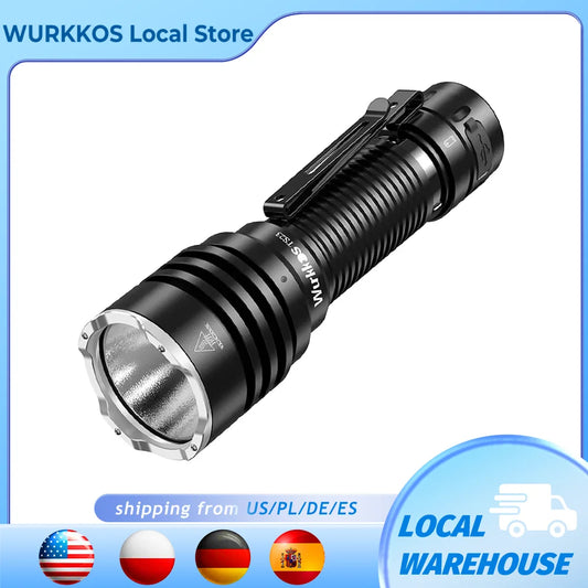 Wurkkos TS23 21700 Rechargeable Tactical Flashlight XHP70 HI LED