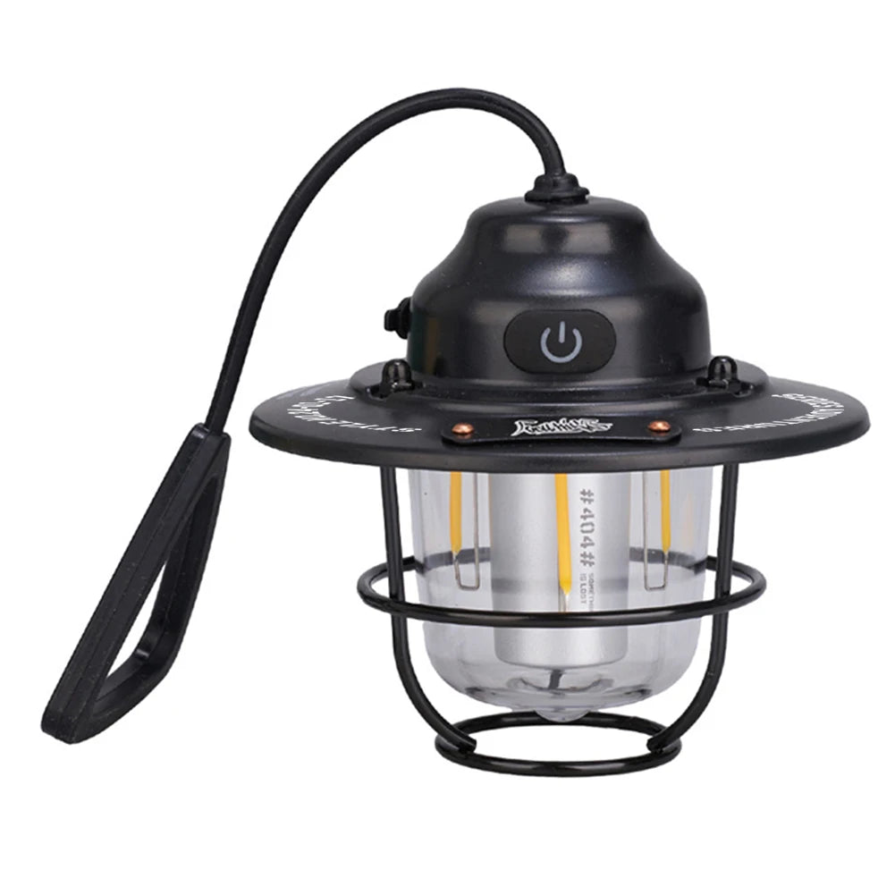 LED Camping Lantern Dimmable Emergency Lamp Type C Charging