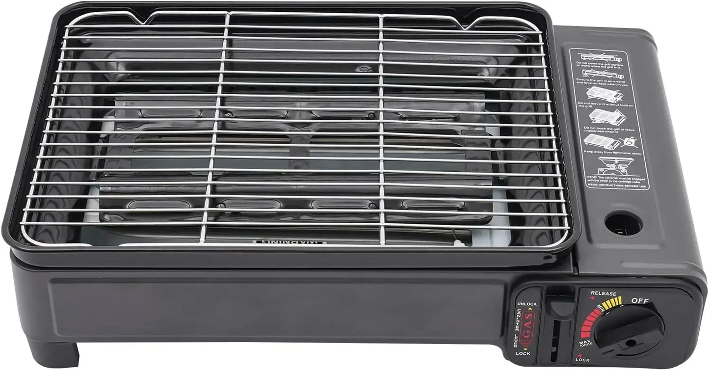 Bymaocar Portable Butane Gas Grill For Camping And Trekking