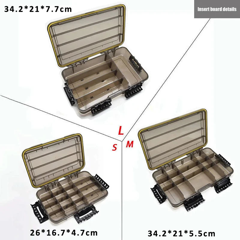 Large Capacity Waterproof Fishing Tackle Box For Lure Storage