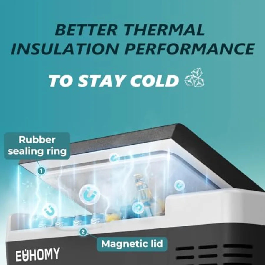 12V Car Refrigerator Compressor Cooler With App Control