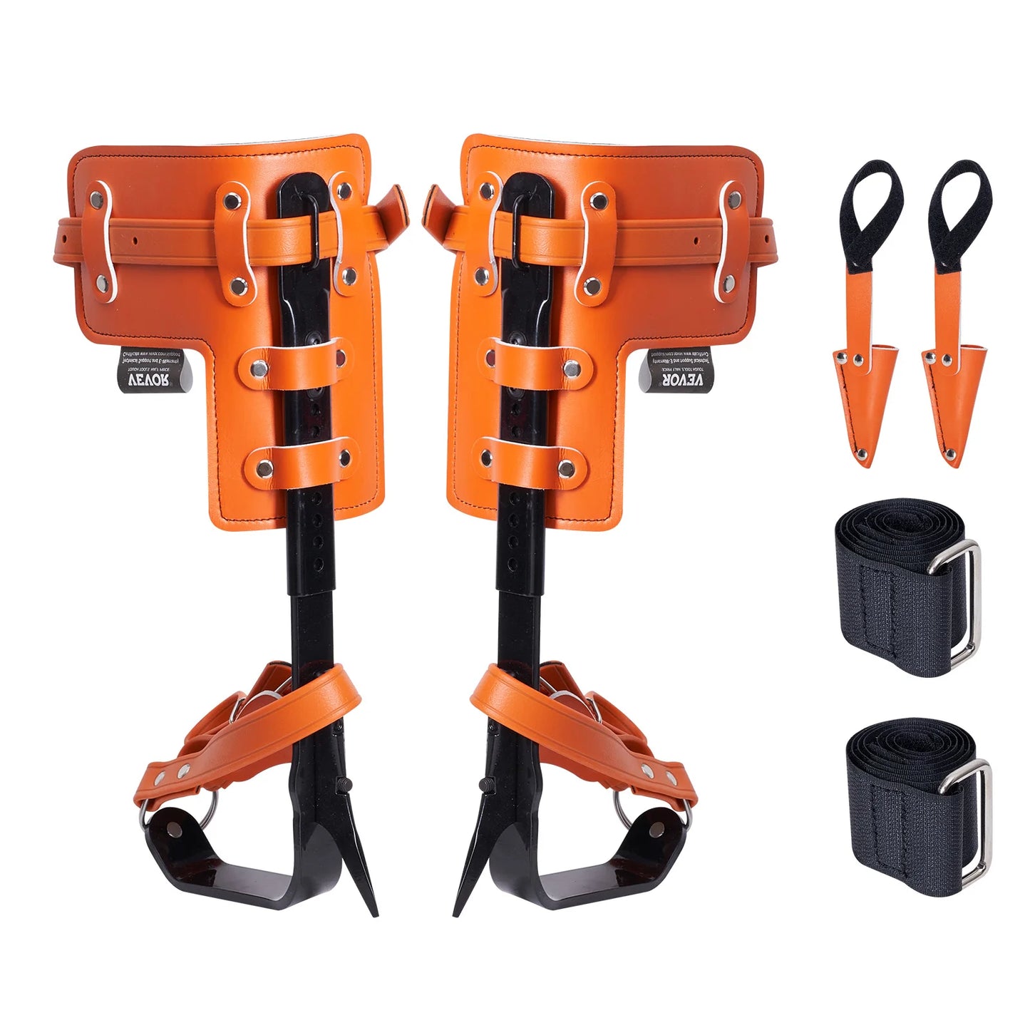 Tree Climbing Spikes Steel With Straps And Protectors 350 Lbs