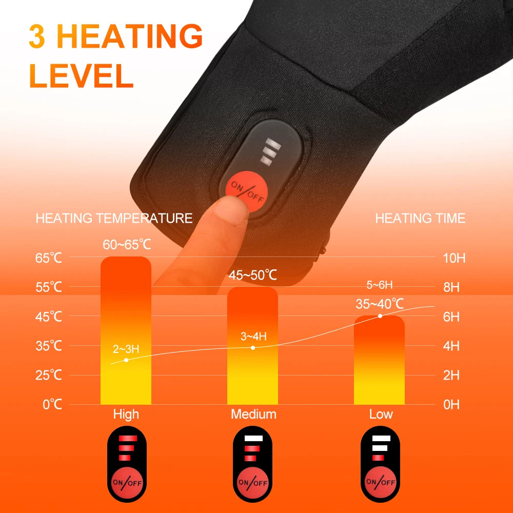 Savior Heat Heated Gloves Touch Screen Skiing Winter Men Women